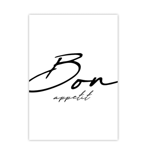 Spruchposter Bon Appetit