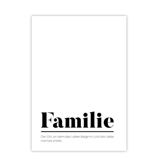 Spruchposter Familie V1
