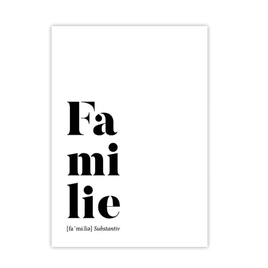 Spruchposter Familie V2